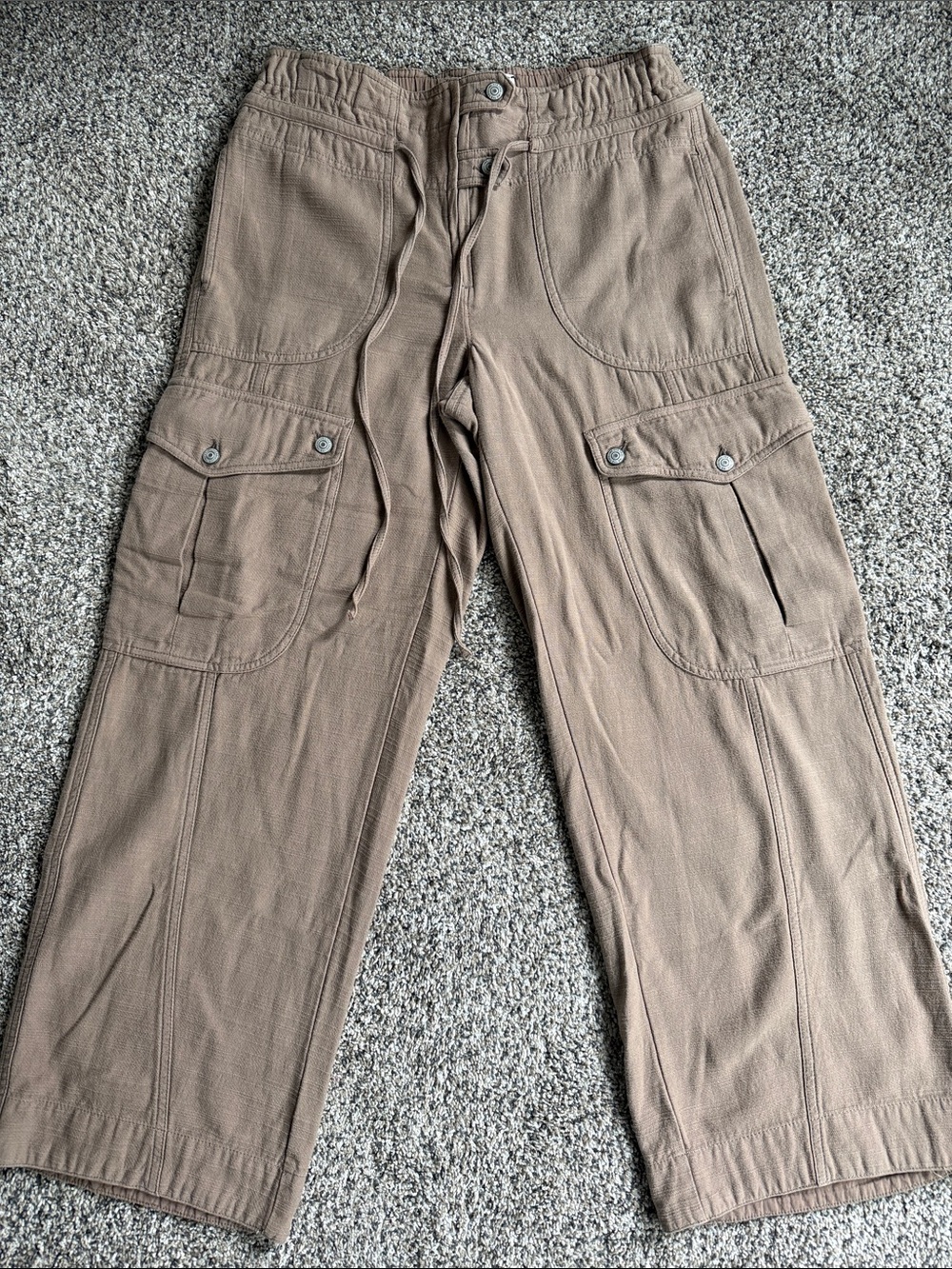 Free People Men's Cargo Pants in Taupe Brown